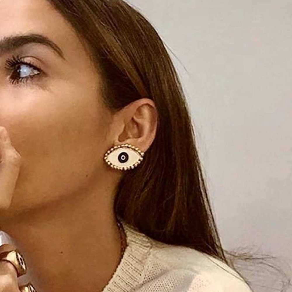 NWT! Look at Me Evil Eye Stud Earrings